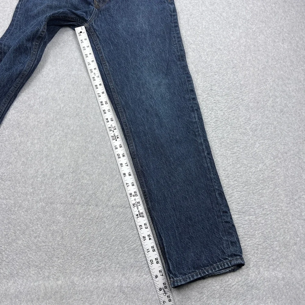 Banana Republic 90s Straight Fit Jean Mens 31x32* Blue Dark Washwell Hemp Indigo